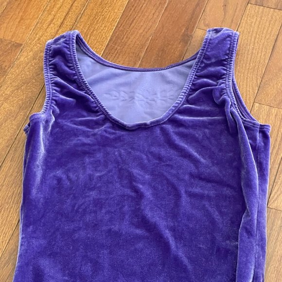 GK Elite Sportswear Purple Velour Gem Front Leotard Size Adult Large - Picture 11 of 11